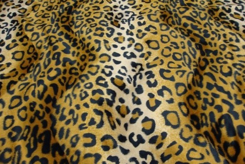 Faux fur leopard gold - fur, velboa